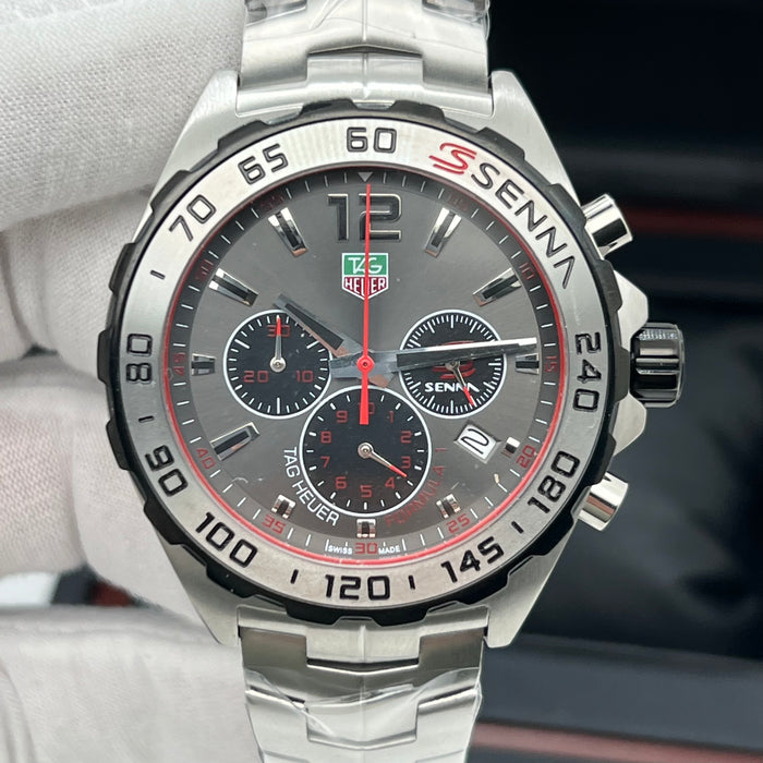 TAG Heuer Formula 1 Chronograph Senna Special Edition (43mm) — Anthracite Dial