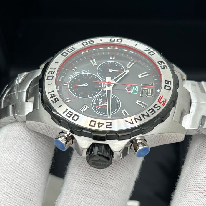 TAG Heuer Formula 1 Chronograph Senna Special Edition (43mm) — Anthracite Dial