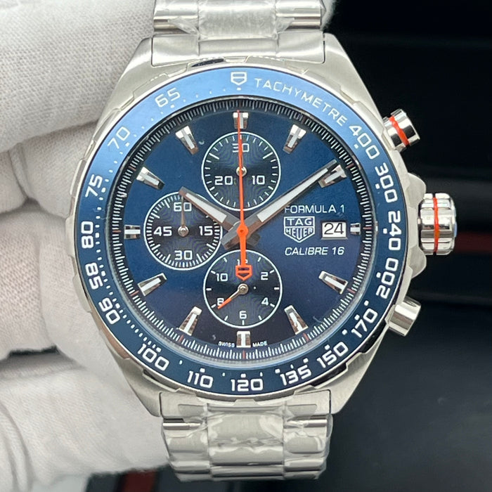 TAG Heuer Formula 1 Calibre 16 Automatic Chronograph (44mm) — Blue Dial