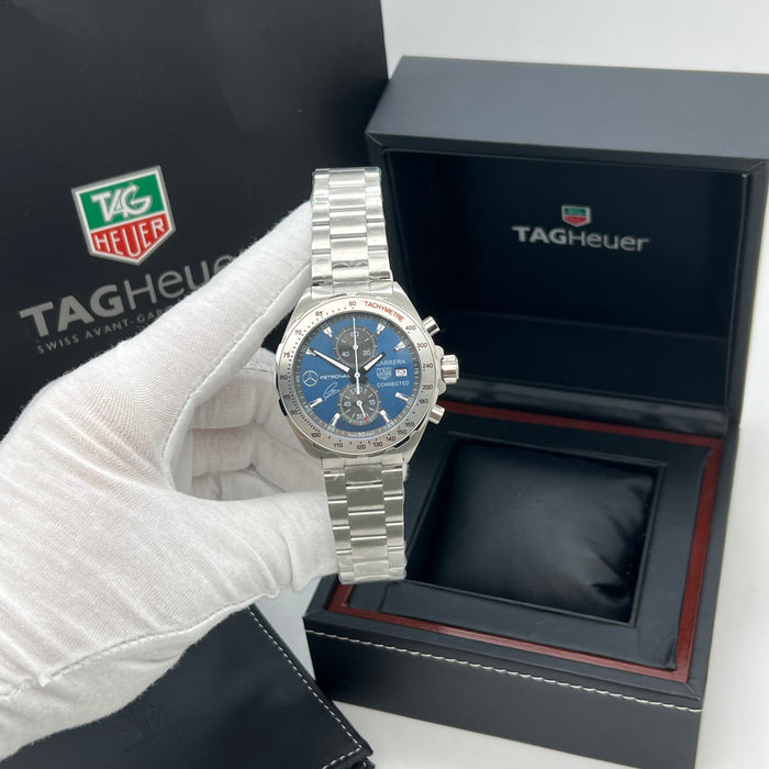 TAG Heuer Formula 1 Chronograph Blue Dial Red & Yellow Accents Stainless Steel Watch