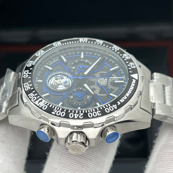 TAG Heuer Formula 1 Chronograph Tourbillon Mario Kart Special Edition Blue Accents Watch