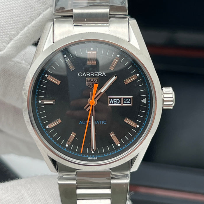 TAG Heuer Carrera Twin-Time Calibre 7 Automatic GMT 41mm (Black Dial)