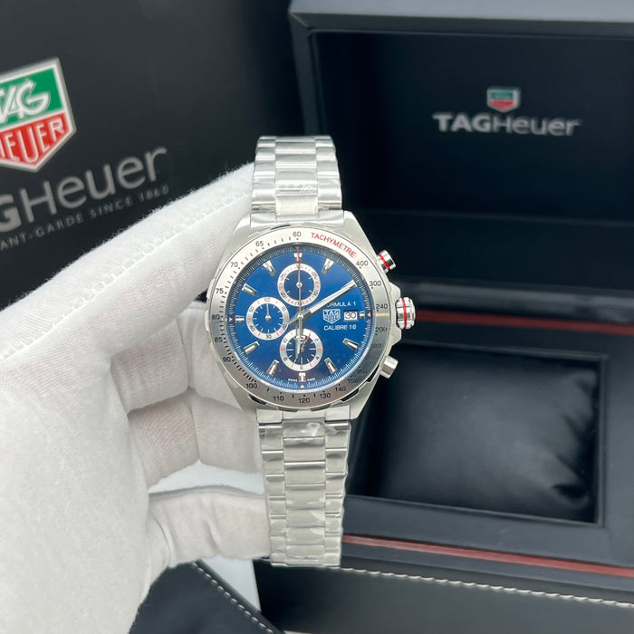 TAG Heuer Formula 1 Calibre 16 Automatic Chronograph 44mm (Blue Dial / Steel Bezel)