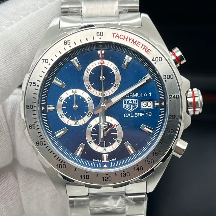 TAG Heuer Formula 1 Calibre 16 Automatic Chronograph 44mm (Blue Dial / Steel Bezel)
