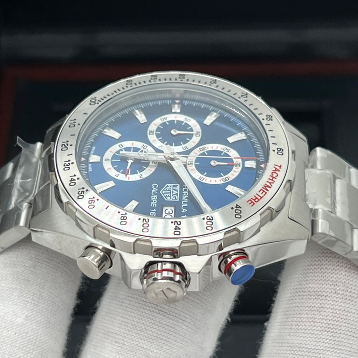 TAG Heuer Formula 1 Calibre 16 Automatic Chronograph 44mm (Blue Dial / Steel Bezel)