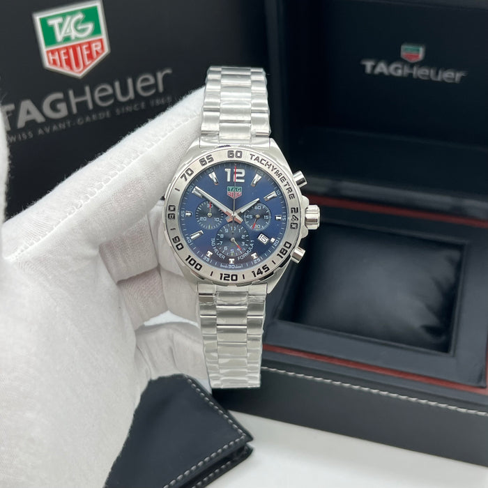 TAG Heuer Formula 1 Quartz Chronograph 43mm (Blue Dial / Steel Bezel)