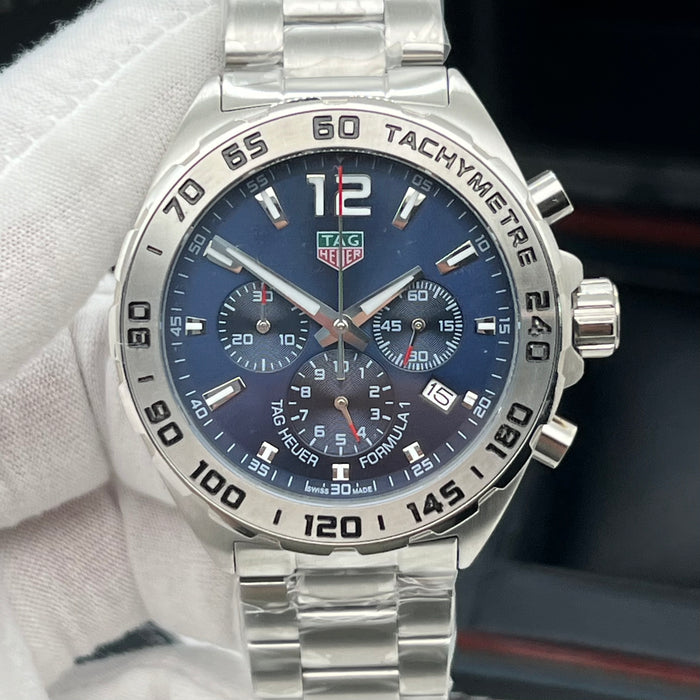 TAG Heuer Formula 1 Quartz Chronograph 43mm (Blue Dial / Steel Bezel)