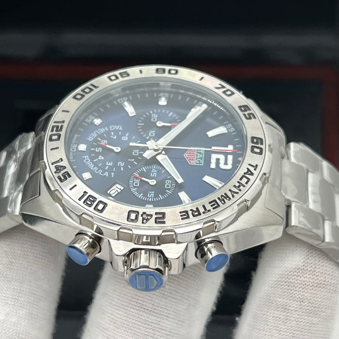TAG Heuer Formula 1 Quartz Chronograph 43mm (Blue Dial / Steel Bezel)
