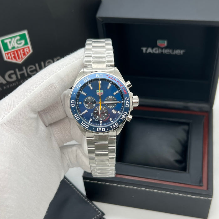 TAG Heuer Formula 1 Quartz Chronograph 43mm (Blue Dial / Blue Aluminum Bezel)
