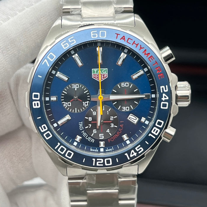 TAG Heuer Formula 1 Quartz Chronograph 43mm (Blue Dial / Blue Aluminum Bezel)