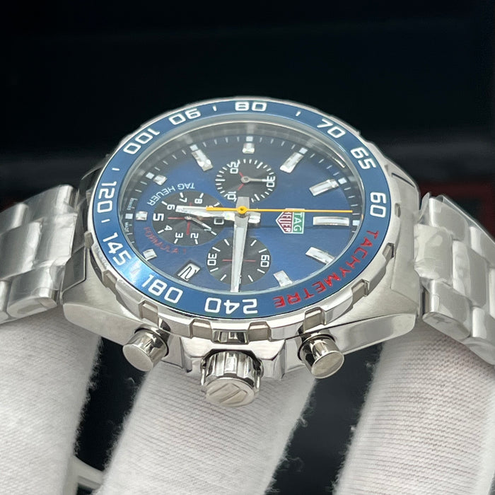 TAG Heuer Formula 1 Quartz Chronograph 43mm (Blue Dial / Blue Aluminum Bezel)