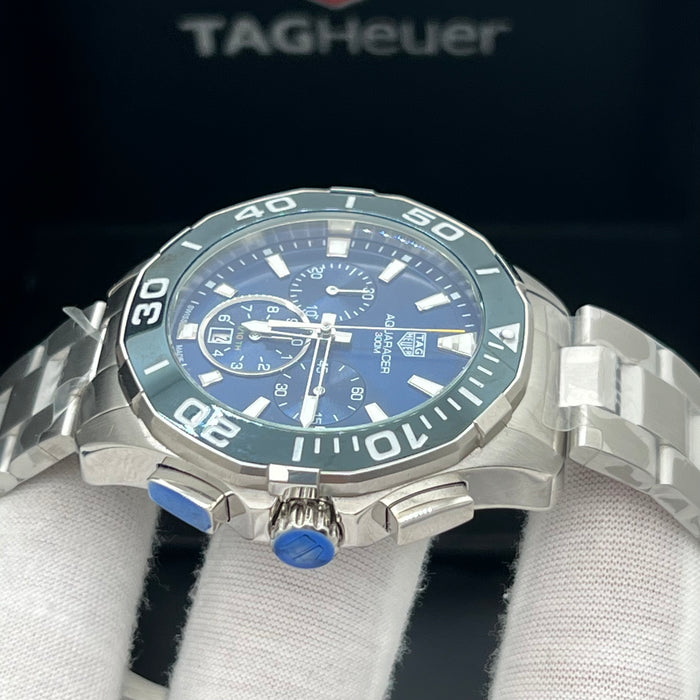 TAG Heuer Aquaracer 300M Quartz Chronograph 43mm (Blue Dial / Blue Ceramic Bezel)