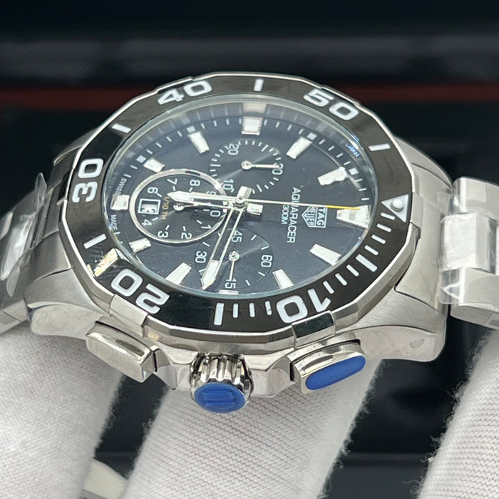 TAG Heuer Aquaracer 300M Quartz Chronograph 43mm (Black Dial / Black Ceramic Bezel)