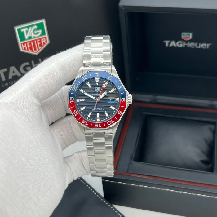 TAG Heuer Aquaracer Calibre 7 GMT Automatic "Pepsi" Bezel Men's Watch