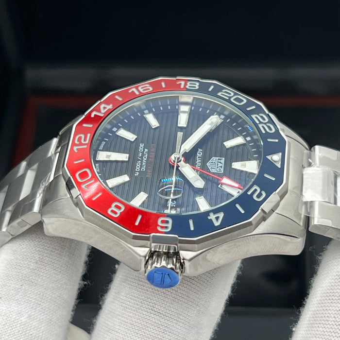 TAG Heuer Aquaracer Calibre 7 GMT Automatic "Pepsi" Bezel Men's Watch