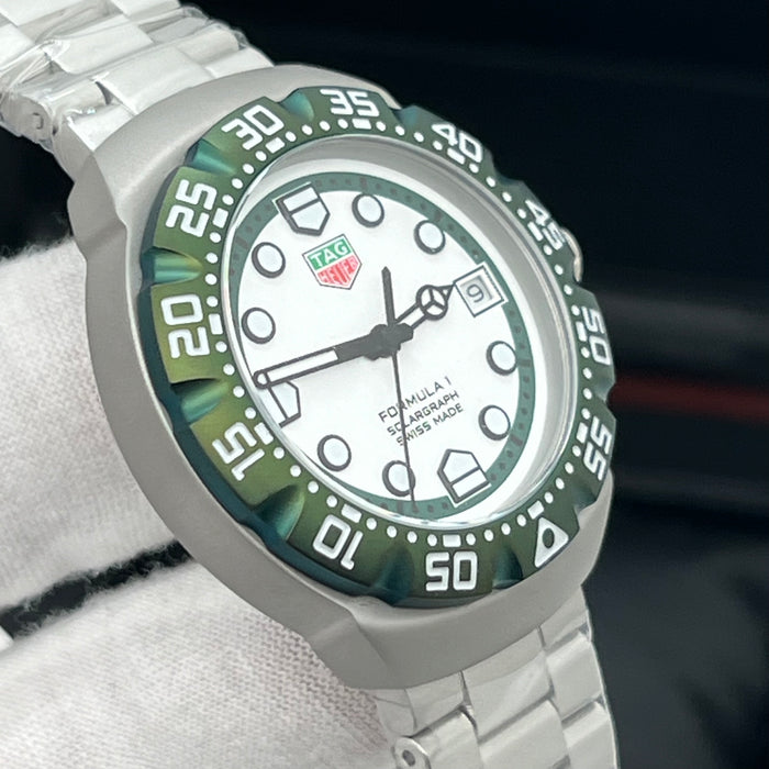 TAG Heuer Formula 1 Solargraph White Dial Quartz Solar-Powered Men's Watch