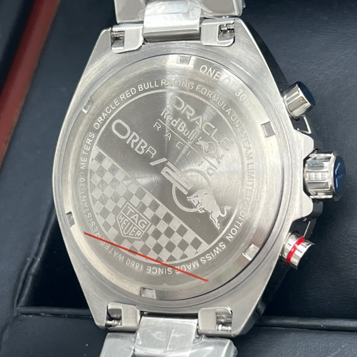 TAG Heuer Formula 1 Chronograph 43mm Blue Asphalt Textured Dial Steel Watch