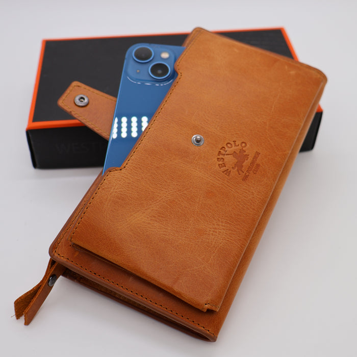 Original West Polo Leather long wallet