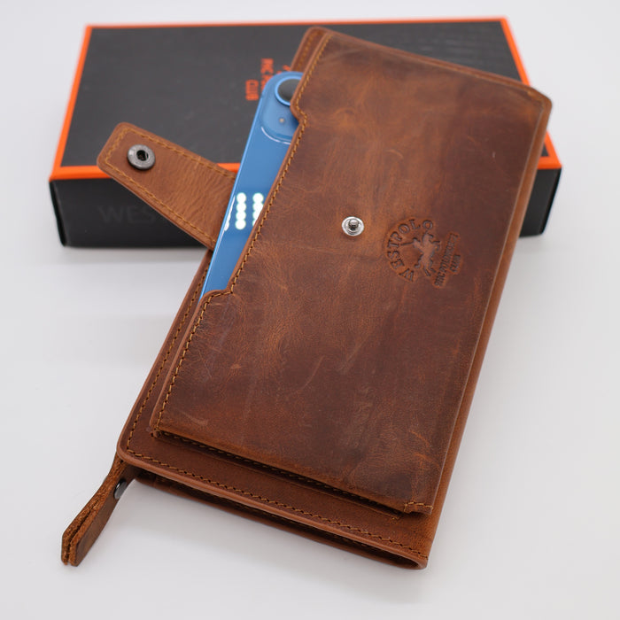 Original West Polo Leather long wallet