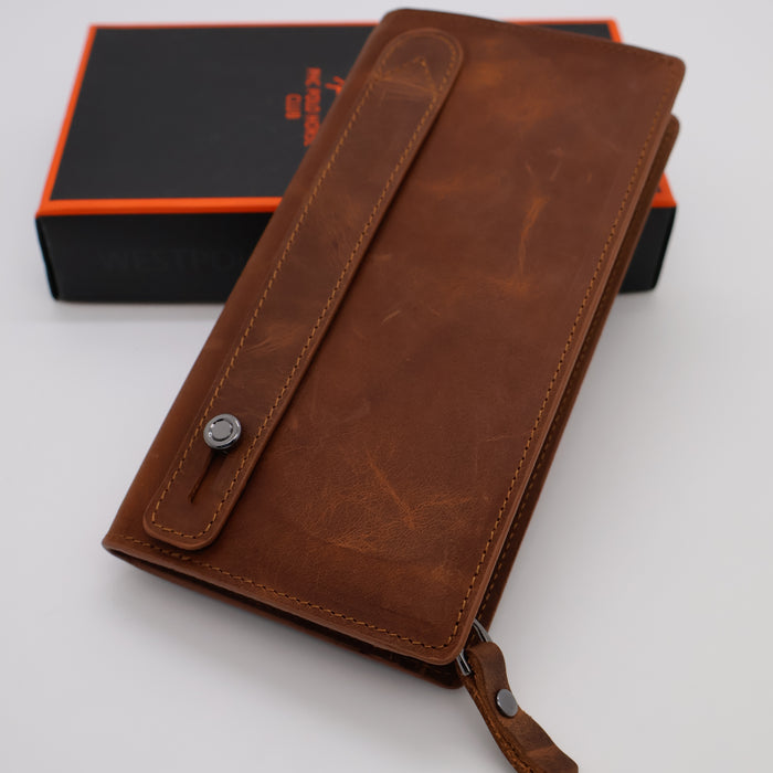 Original West Polo Leather long wallet