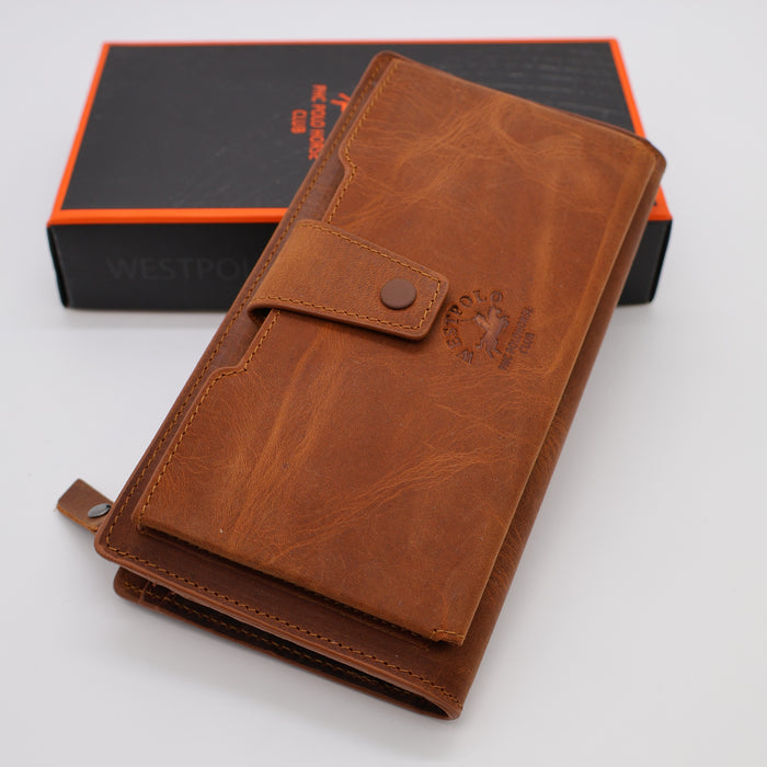 Original West Polo Leather long wallet