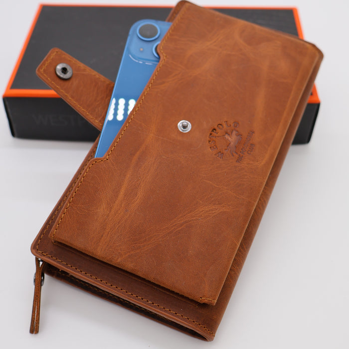 Original West Polo Leather long wallet