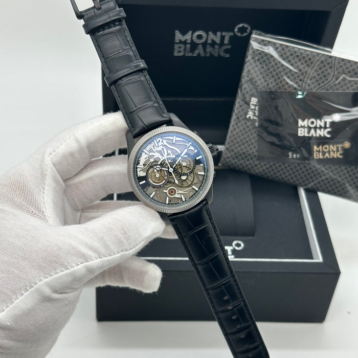 Montblanc Star Legacy Automatic Chronograph – Silver Dial with Alligator Strap