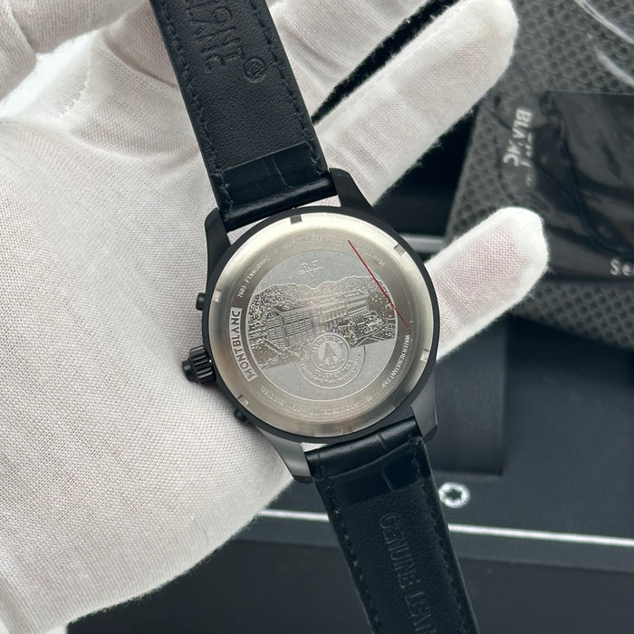 Montblanc Star Legacy Automatic Chronograph – Silver Dial with Alligator Strap