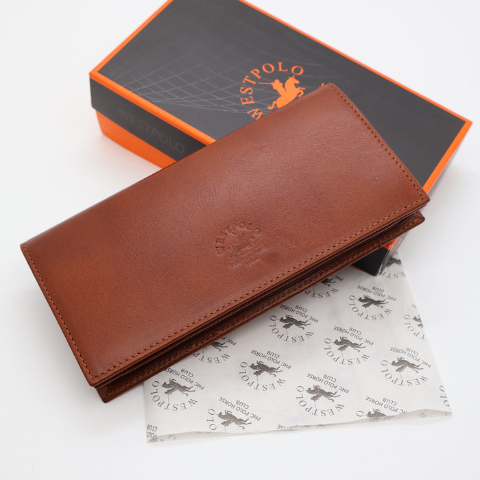 Original West Polo Leather Long Wallet