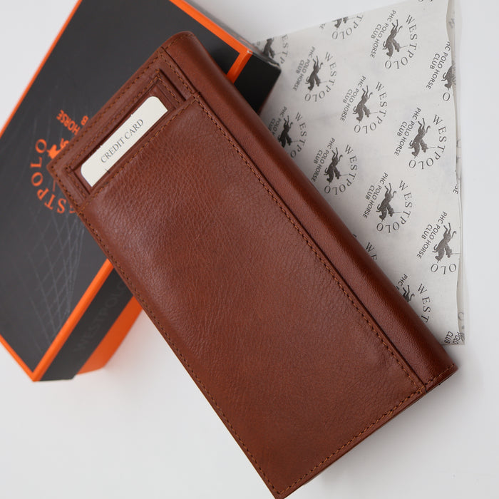 Original West Polo Leather Long Wallet