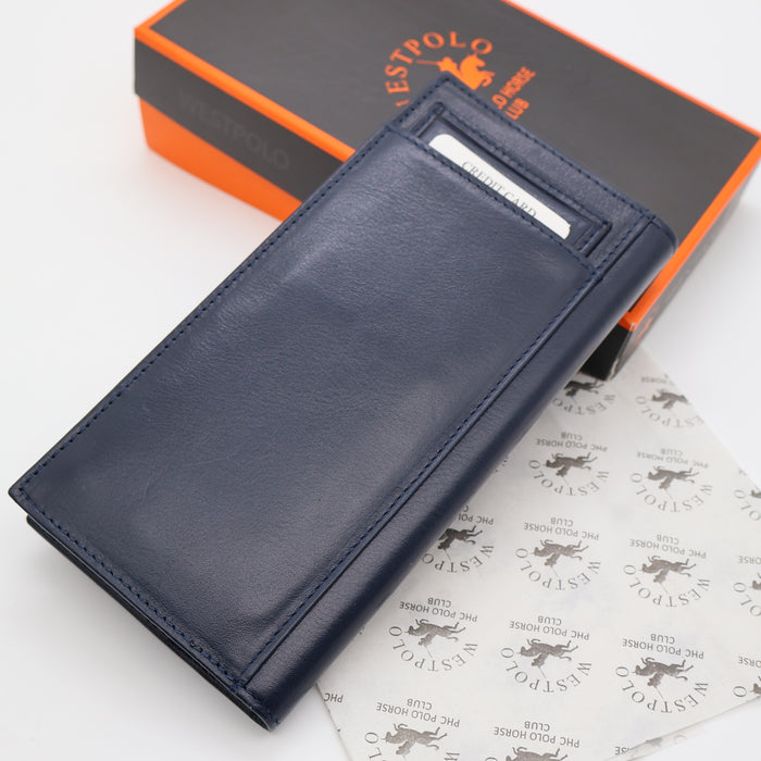 Original West Polo Leather Long Wallet