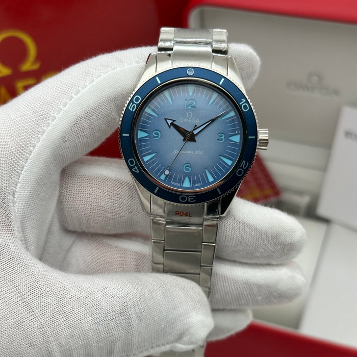 Omega × Swatch Seamaster 300 – Blue Ocean Edition (Automatic Homage)