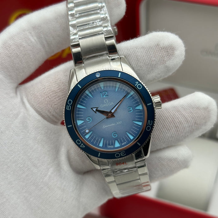 Omega × Swatch Seamaster 300 – Blue Ocean Edition (Automatic Homage)