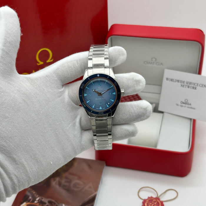 Omega × Swatch Seamaster 300 – Blue Ocean Edition (Automatic Homage)