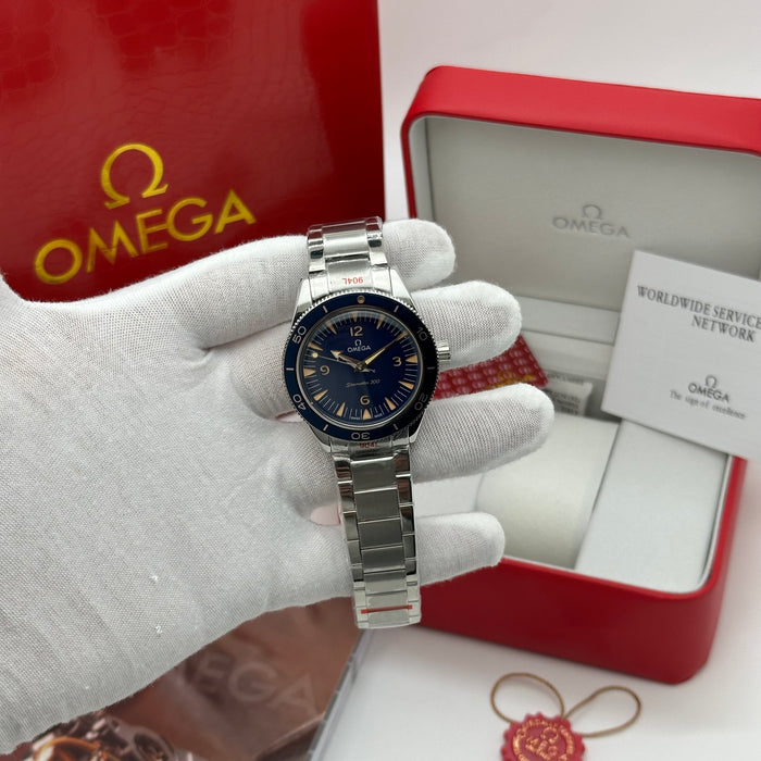 Omega Seamaster 300 – Blue Dial Co-Axial Master Chronometer (Automatic Homage)