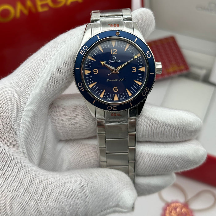 Omega Seamaster 300 – Blue Dial Co-Axial Master Chronometer (Automatic Homage)