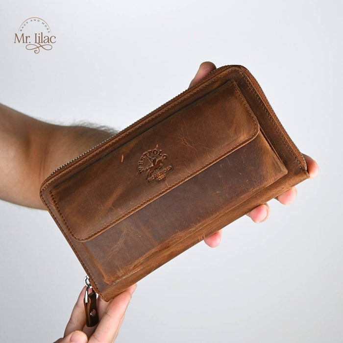 Original West Polo Leather Long Wallet