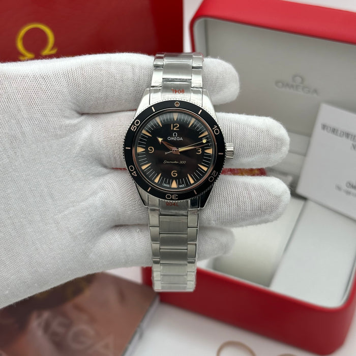 Omega Seamaster 300 – Black Dial Co-Axial Automatic (Vintage Homage Edition)