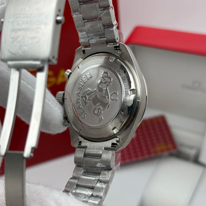 Omega Speedmaster Moonwatch – Open Heart Black Dial Co-Axial Chronograph (Homage Edition)