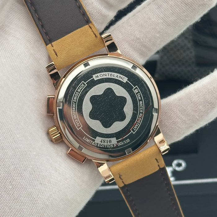 Montblanc Heritage Chronograph – Rose Gold Case with Textured Silver Dial