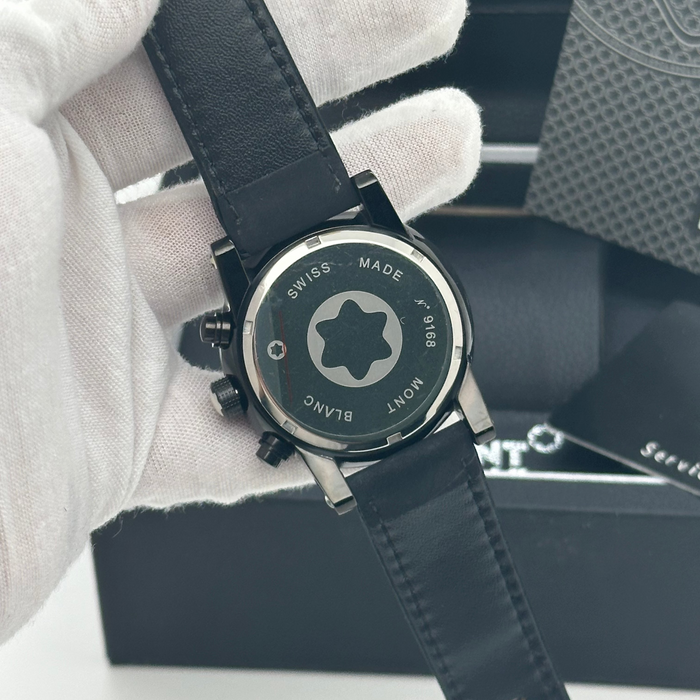 Montblanc Timewalker Chronograph – Full Black Edition with Blue Dial