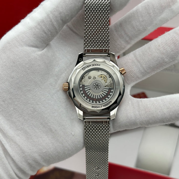 Omega Seamaster Diver 300M – Green Dial Co-Axial Master Chronometer (Two-Tone Homage Edition)