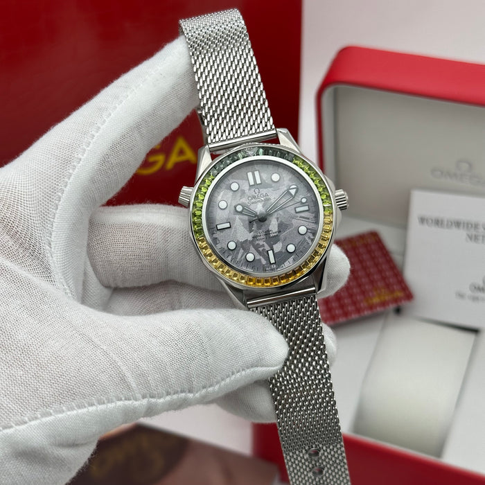 Omega Seamaster Diver 300M – 007 “No Time To Die” Meteorite Gray Dial Co-Axial Master Chronometer (Homage Edition)