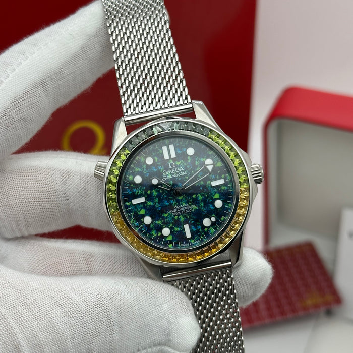 Omega Seamaster Diver 300M – Aqua Nebula Edition (Homage) | Co-Axial Master Chronometer