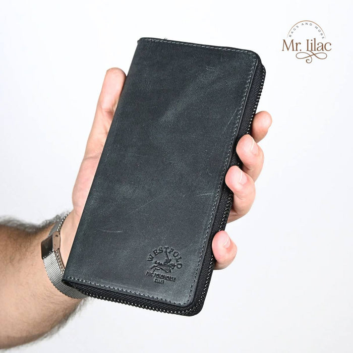 Original West Polo Leather Long Wallet