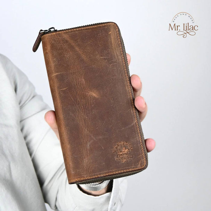 Original West Polo Leather Long Wallet