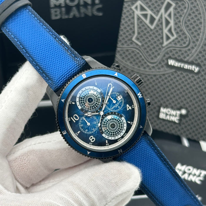 Montblanc Summit Smartwatch – Blue Sport Edition with Nylon Strap