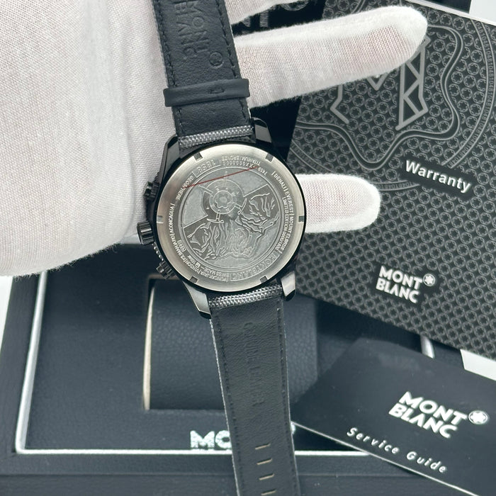 Montblanc Summit Smartwatch – Geosphere Edition with Gray Fabric Strap