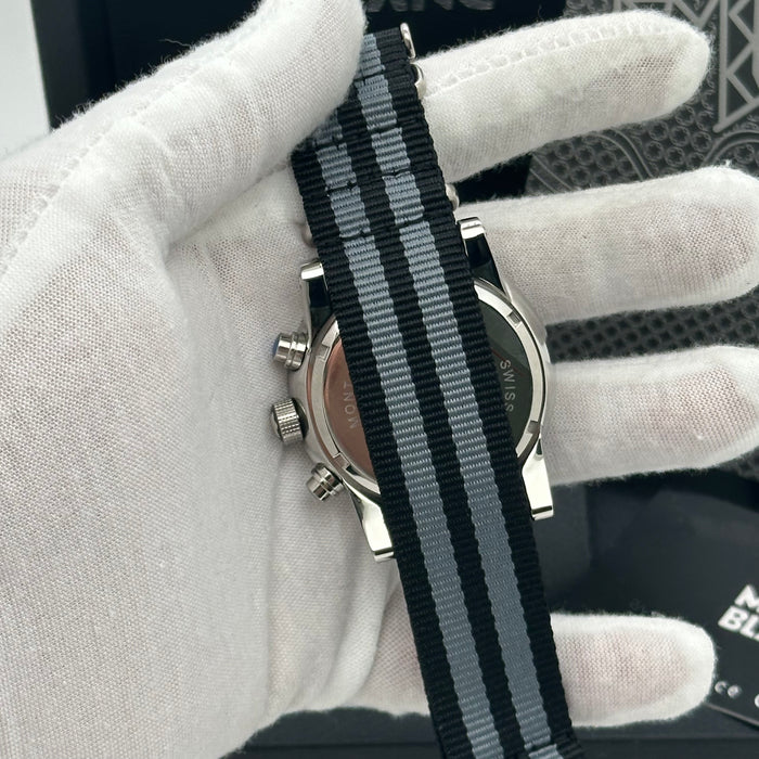 Montblanc TimeWalker Chronograph | Black Dial with Tactical NATO Strap