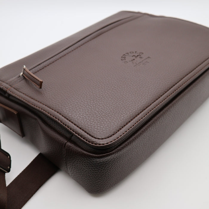 West Polo Genuine Leather Laptop Bag